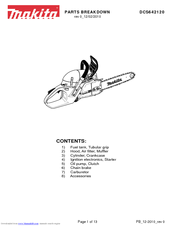 Makita DCS642120 Parts Breakdown