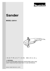 Makita Sander Manual