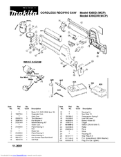 Makita 4390DW Parts Manual