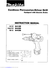 Makita 8413 Instruction Manual