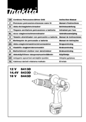 Makita 8413D Instruction Manual