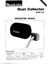 Makita 410 Instruction Manual