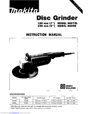 Makita 9607BL Instruction Manual