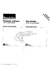 Makita GA5000 Instruction Manual