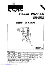 Makita 6920NB Instruction Manual
