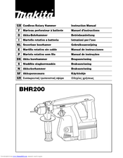 Makita BHR200SF Instruction Manual