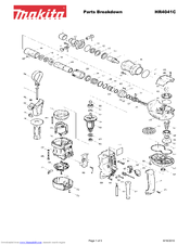 Makita HR4041C Parts Breakdown