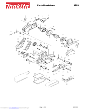 Makita 9903 Parts Breakdown