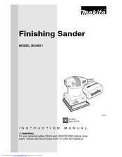 Makita BO4551 Instruction Manual