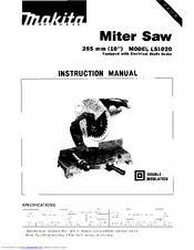 Makita LS1020 Instruction Manual