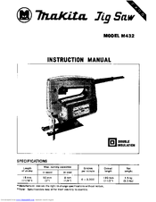 Makita M432 Instruction Manual