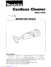 Makita 4093D Instruction Manual