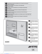 Smeg Built-In Automatic Electronic Coffee Machine SCM1 Installation Handbook