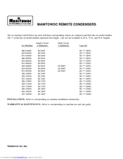 Manitowoc BR-0490N User Manual