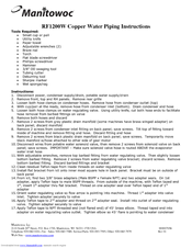 Manitowoc RF1200W User Manual