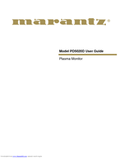 Marantz PD5020D User Manual