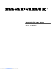 Marantz LC1500 User Manual