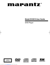 Marantz DV4610 User Manual