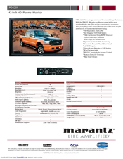 Marantz PD4201D Specification Sheet