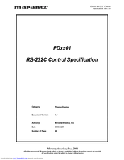 Marantz PD4201 Specification