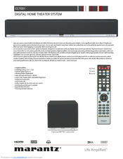Marantz ES7001 Specifications
