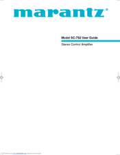 Marantz SC-7S2 User Manual