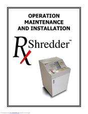 Marathon Shredder Maintenance Manual