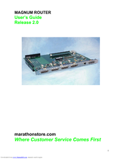 Marathon MAGNUM ROUTER User Manual