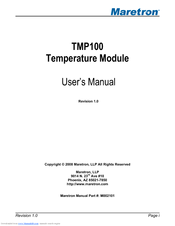 Maretron TMP100 Exhaust Gas Temperature Probe TP-EGT-1 User Manual