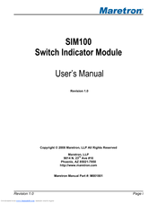 Maretron SIM100 User Manual