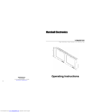 Marshall Electronics V-R842DP-DVI Operating Instructions Manual