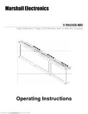 Marshall Electronics V-R653SB-IMD Operating Instructions Manual