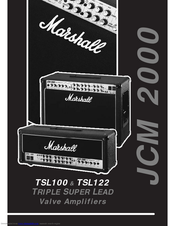 Marshall Amplification Jcm 2000 Tsl 122 Manuals Manualslib