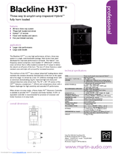 Martin Audio Blackline H3T+ Specifications