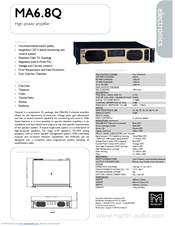 Martin Audio MA6.8Q Technical Specifications