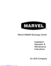 Marvel 8SBAR-BN Installation, Operation & Maintenance Instructions Manual