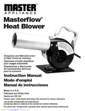 Master Appliance Masterflow AH-301 Instruction Manual