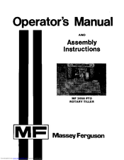MASSEY FERGUSON MF 3650 PTO Operator's Manual