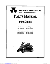 MASSEY FERGUSON 1692489 Parts Manual