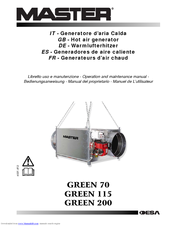 Master GREEN 70 Operation And Maintenance Manual