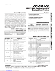 Maxim MAX1416EVC16 Specification Sheet