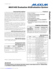 Maxim MAX1402 Manual