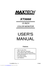 MaxTech XT5888 User Manual