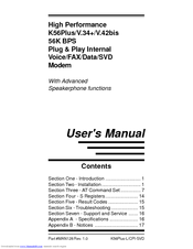 MaxTech K56Plus-L/CPI-SVD User Manual