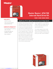 Maxtor Basics ATA/100 Datasheet