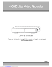 Maxtor 4 CH Digital Multiplex Recorder User Manual