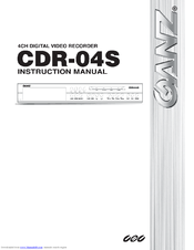 Maxtor CDR-04S Instruction Manual