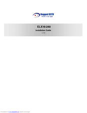 Rugged CCTV ELX16-240 Installation Manual