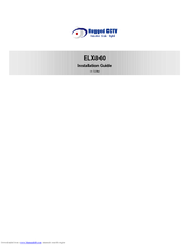 Rugged CCTV ELX8-60 Installation Manual