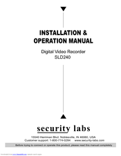 Security Labs SLD240 Installation & Operation Manual